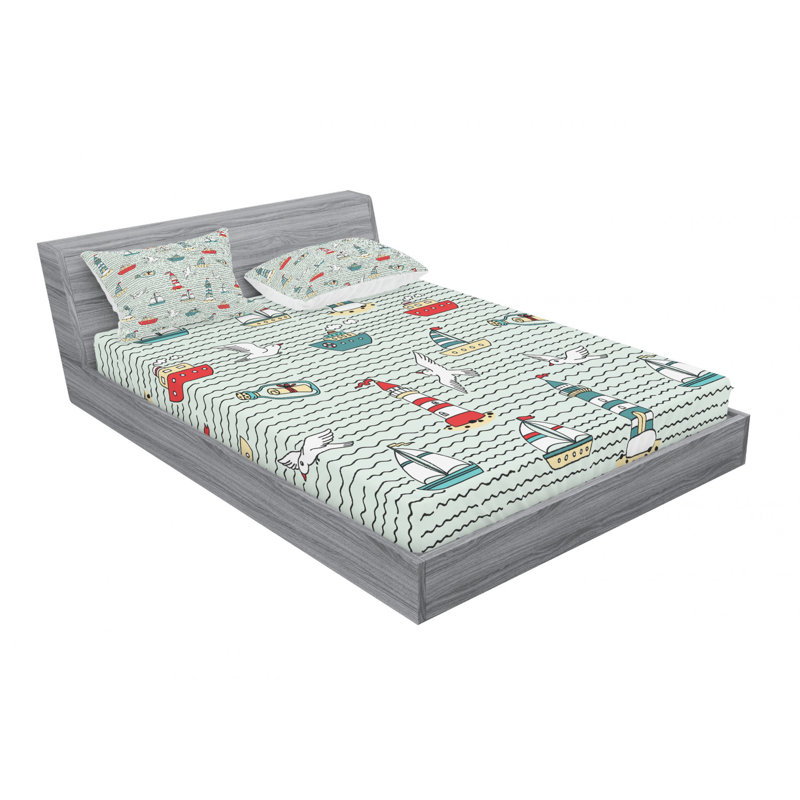 Microfiber Sheet Set, Queen Sheet Set with Fitted Sheet