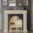 Beige Solid Wood Freestanding Fireplace-1696694072