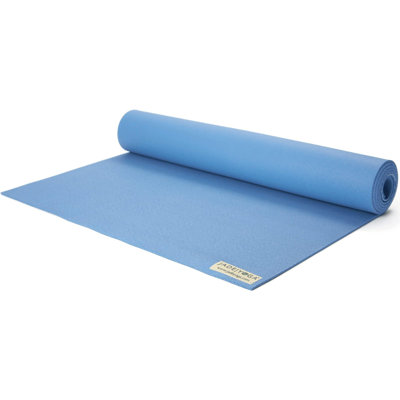 JadeYoga 68" Fusion Non-Slip Natural Rubber with Strong Grip Mat - Slate Blue