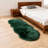 Cozy Thick Gray Faux Sheepskin Area Rug-84823924