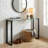 Deann 47.25'' Glass Top Console Table