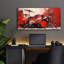  «Drums 11» par Sean Parnell, art mural en verre acrylique, 48 po x 24 po