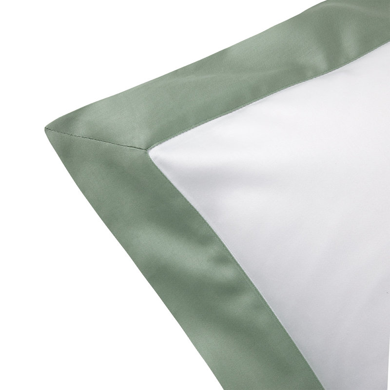 Linea Cotton Pillow Sham, Queen, Green
