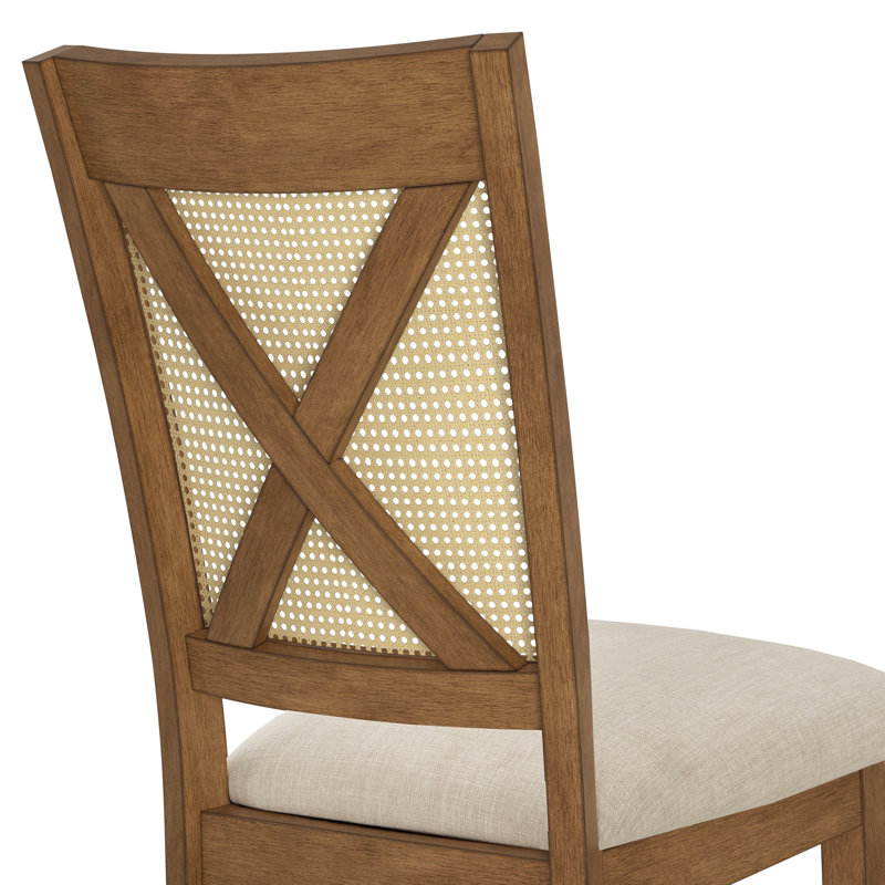 Chaise d'appoint Pulukan, Chêne / beige