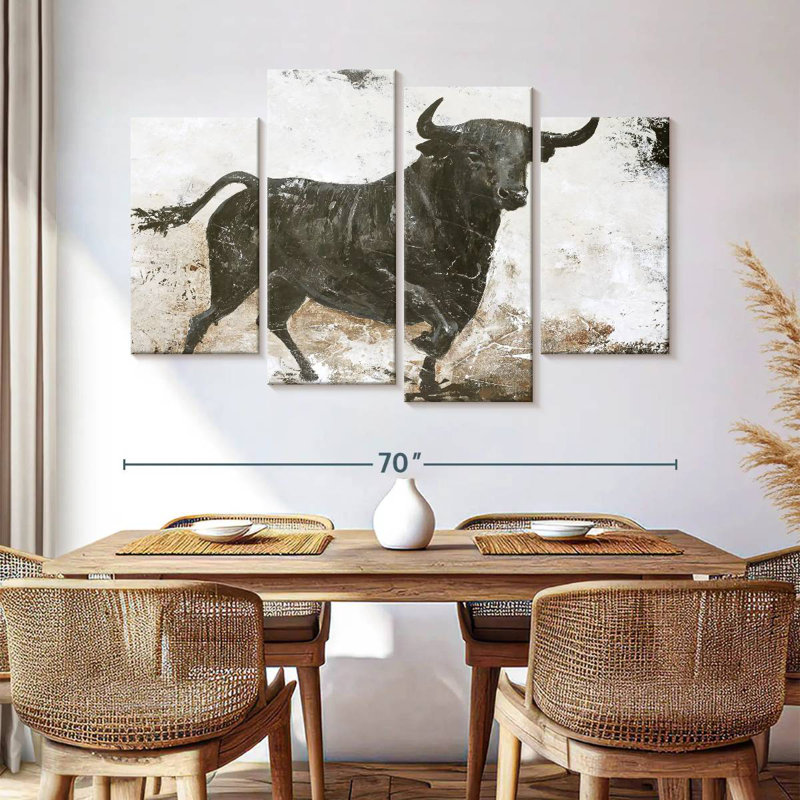 Brampt Black Bull, 42" H x 68" W