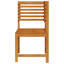 Chaise de jardin vidaXL en bois d'acacia massif brun 19,69 x 19,69 x 35,83