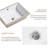 Markson 18"x14" Rectangular Porcelain Undermount Bathroom Sink with Overflow