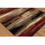 Tapis d'intérieur de style contemporain à motif abstrait brun / rouge / beige Mettler-26908735