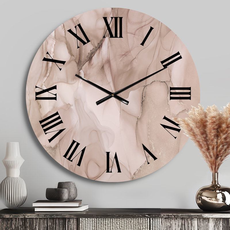 Horloge murale Tender, Petit, Brun / Noir