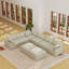Canapé modulaire rembourré en lin 8 pièces Kenda-353127165