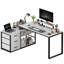 L-Shaped Metal Base Computer Desk-706460219-706460216