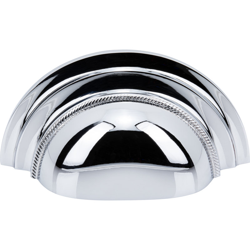 Purity 3" Center to Center Cup Pull, Polished Chrome