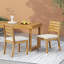 Chaise de salle à manger d'extérieur sans accoudoirs avec coussins (ensemble de 2)-1757811502