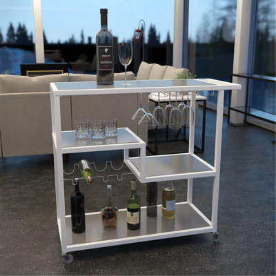 Zephs Bar Cart by Latitude Run
