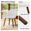 Chaise d'appoint rembourrée en lin avec pieds en bois massif (ensemble de 2)-1707913938