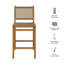 Ensemble de 2 chaises de comptoir Rowe