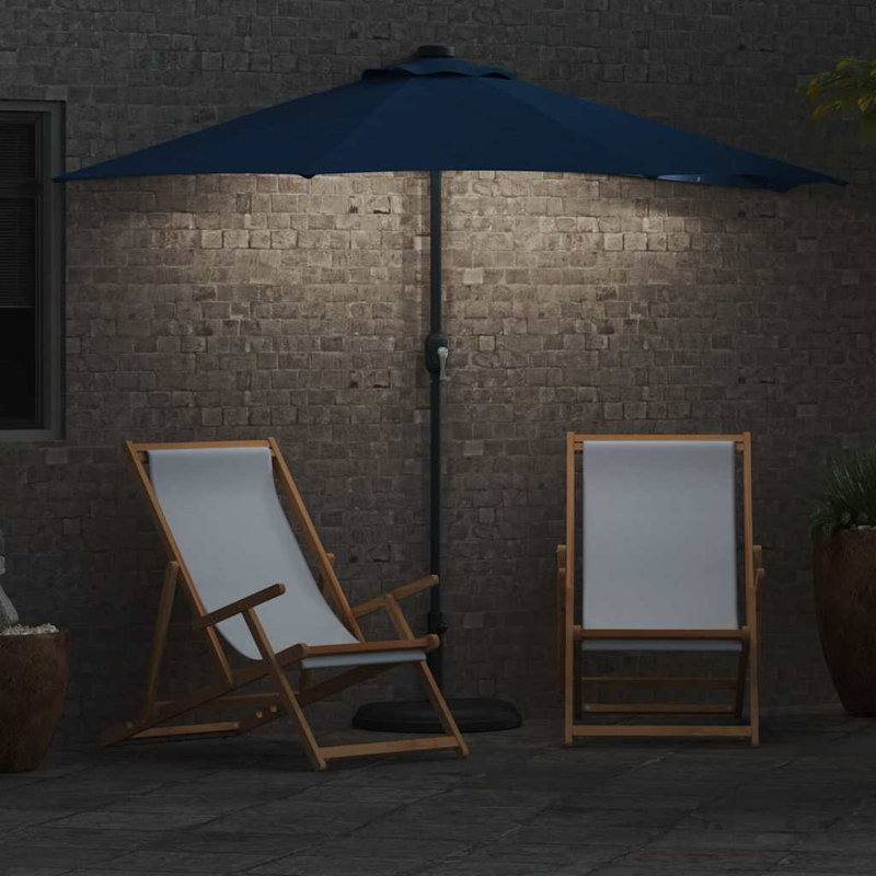 Market Parasol, 224cm H x 150cm W x 150cm D, Blue
