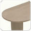 Table de salle à manger ovale à double piédestal Robuste, durable, élégant et pratique-7039289