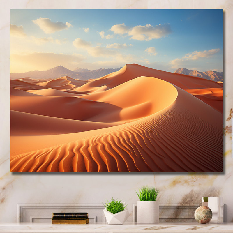 USA Desert Sands Landscape, impression sur toile, Toile tendue, H 24 po x l 32 po x P 1 po