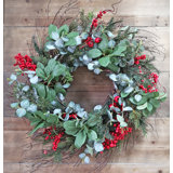 Handcrafted Faux Eucalyptus Twig Wreath
