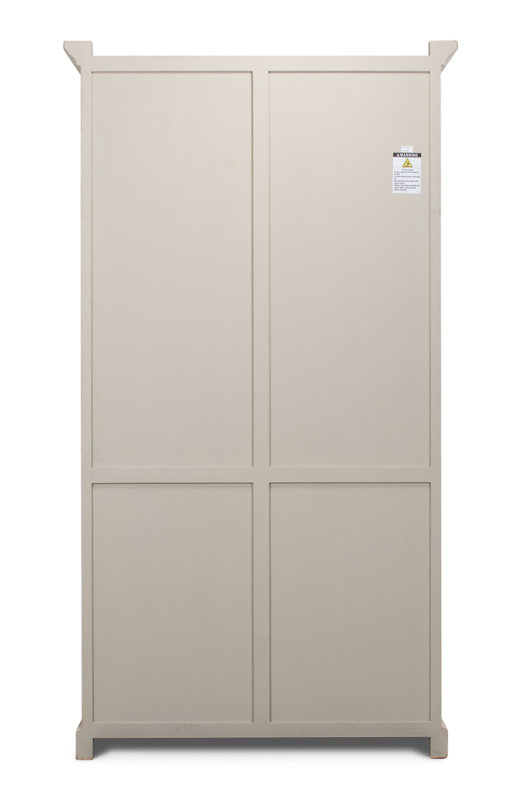 Glass China Cabinet, White