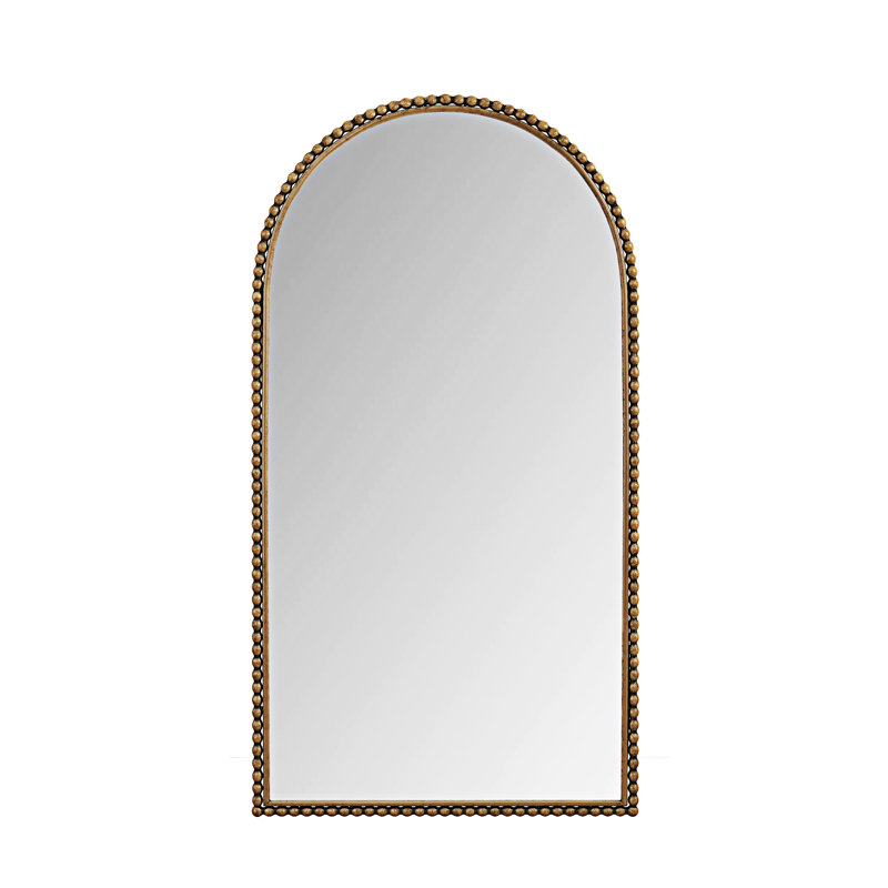 Miroir pleine grandeur avec pieds de soutien, Doré
