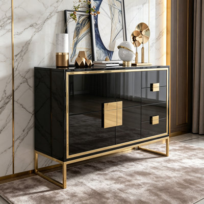 Buffet en verre trempé de style moderne