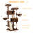 Filey 65.7'' H Carpet Cat Tree Condos and Scratching Posts Included, with Platforms and Hammock-758805648