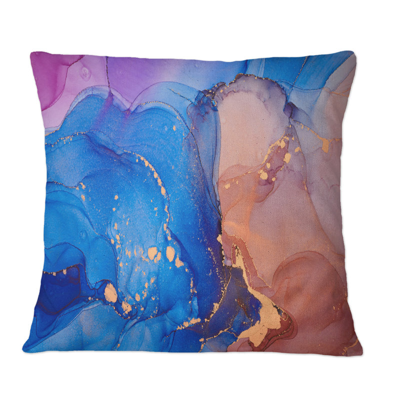 Coussin Blue and Orange, 18 po x 18 po