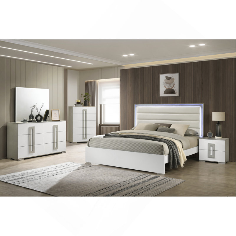 Commode sophistiquée à 5 tiroirs en bois pour un rangement polyvalent et un décor élégant