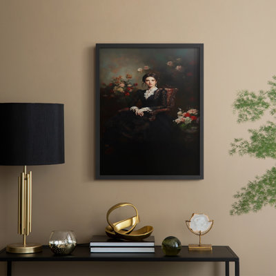 Reproduction encadrée WOMEN Series CCXLV III - bois massif