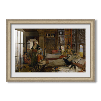 The Harem, 1876-John Frederick Lewis-Custom Framed Canvas