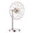 Angelike 3-Light Nickel Caged Table Lamp