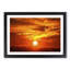 Striking Orange Sunset in Abstract - Framed Print-55615649-55615645