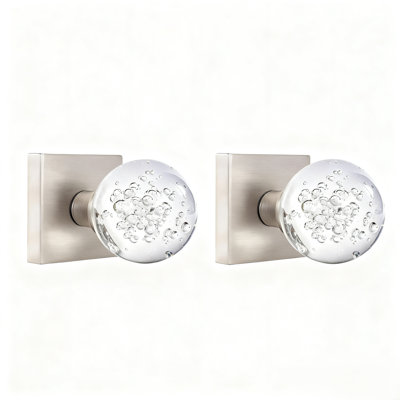 Modern Grace Series Crystal Dummy Door Knobs