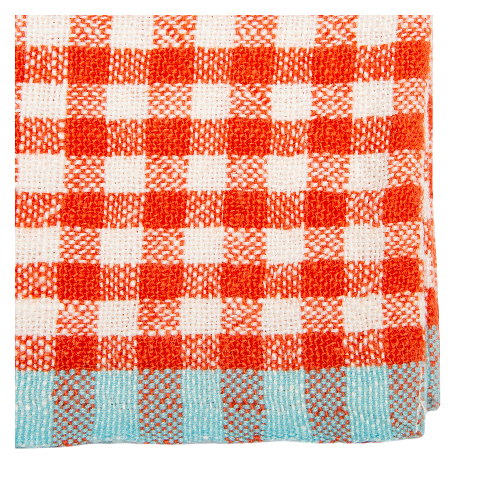 Dish Cloth Kitchen Towel, Orange/Aqua