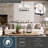 Ranshaw 6 - Light Steel Dimmable Chandelier