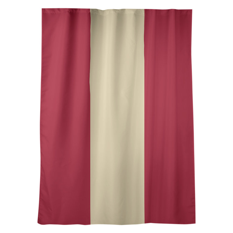 New York Big Sateen Room Darkening Curtain Single Panel, 53" W x 87" L, Sedona Red/Sonoran Sand/Sedona Red