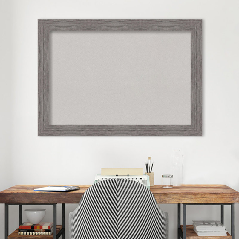 Petit tableau d'affichage mural en liège mural, Gris, 29 po x 41 po