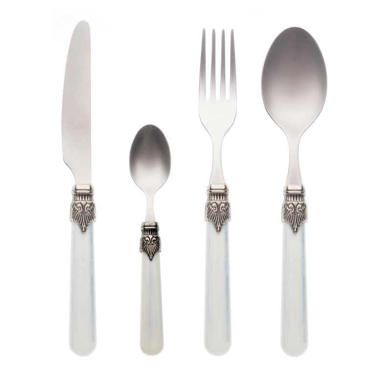 Garlough 24 Piece Cutlery Set, Service for 6, Light Blue