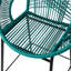 Deux tabourets de bar bleu sarcelle, et nécessitant peu d'entretien, ergonomique, élégant tissé, pour patio rustique, facile à nettoyer, forme assise, motif complexe, cuisine-121108752