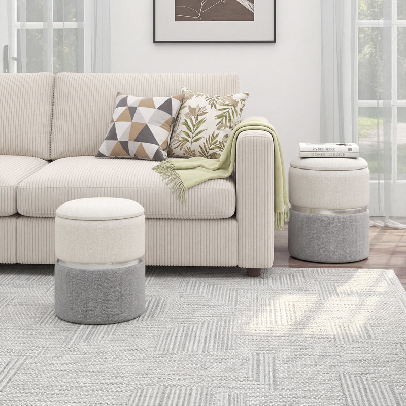 Doras Upholstered Ottoman
