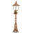 60" Pre-Lit Champagne Vine Lamppost