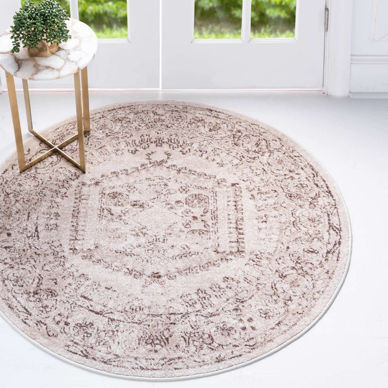 Ulla Oriental Indoor Rug, Round 4'