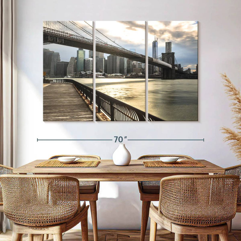 Senne NY Brooklyn Bridge, 20" H x 33" W