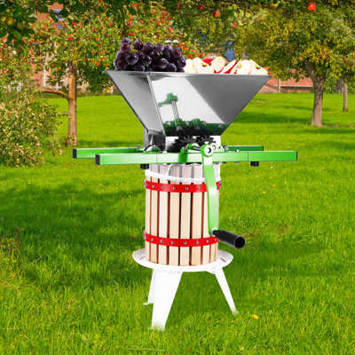 Broyeur à fruits et pommes pour cidre à vin en acier inoxydable 1,8 gallon / 7 L