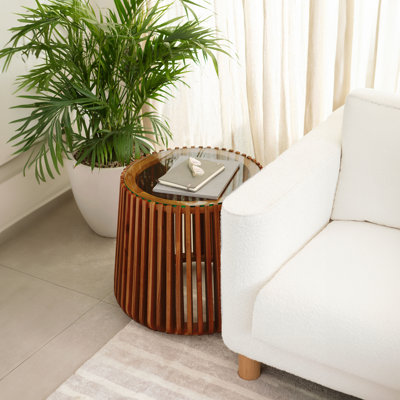 Table d'appoint en acacia Pinkney