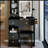 29.2" Small Size Left Drawer Desktop Vanity Table + Cushioned Stool, 2 AC+2 USB Power Station, Hair dryer bracket, Extra Large Touch Control Sliding LED Mirror, Tri-color Switching, Brightness Adjust-456174244