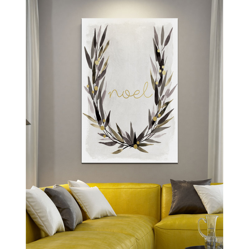 « simple noel », impression, H 12 po x l 8 po x P 1,5 po, Toile tendue