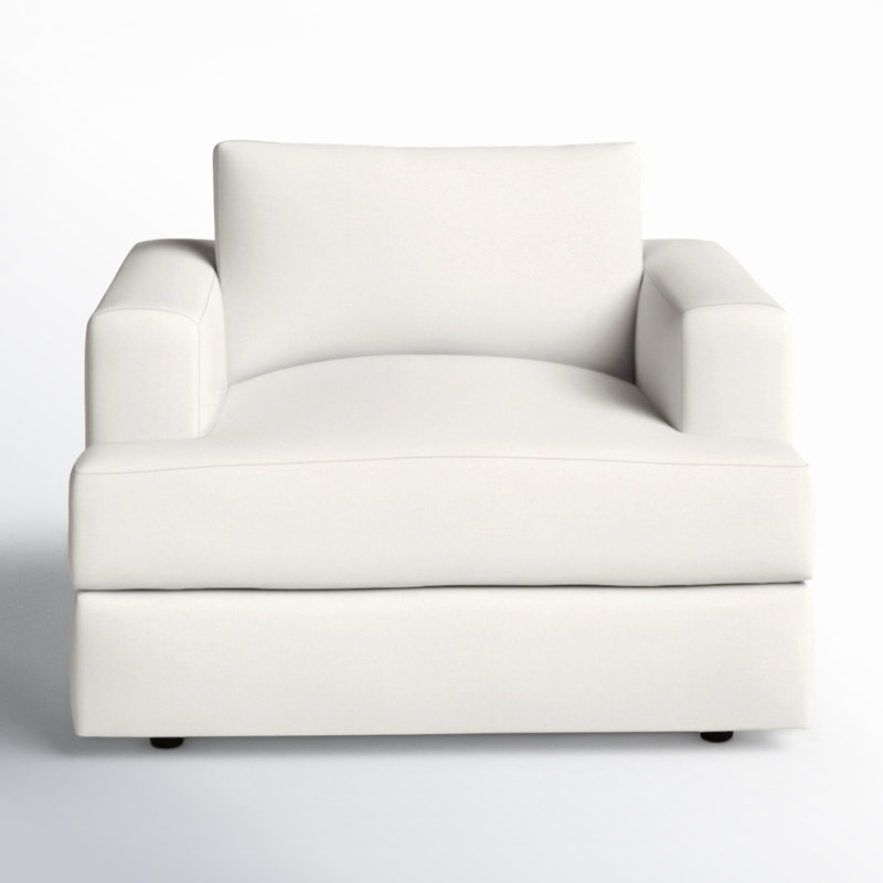 Cayden Upholstered Chair And A Half, Bayou Off White Canvas